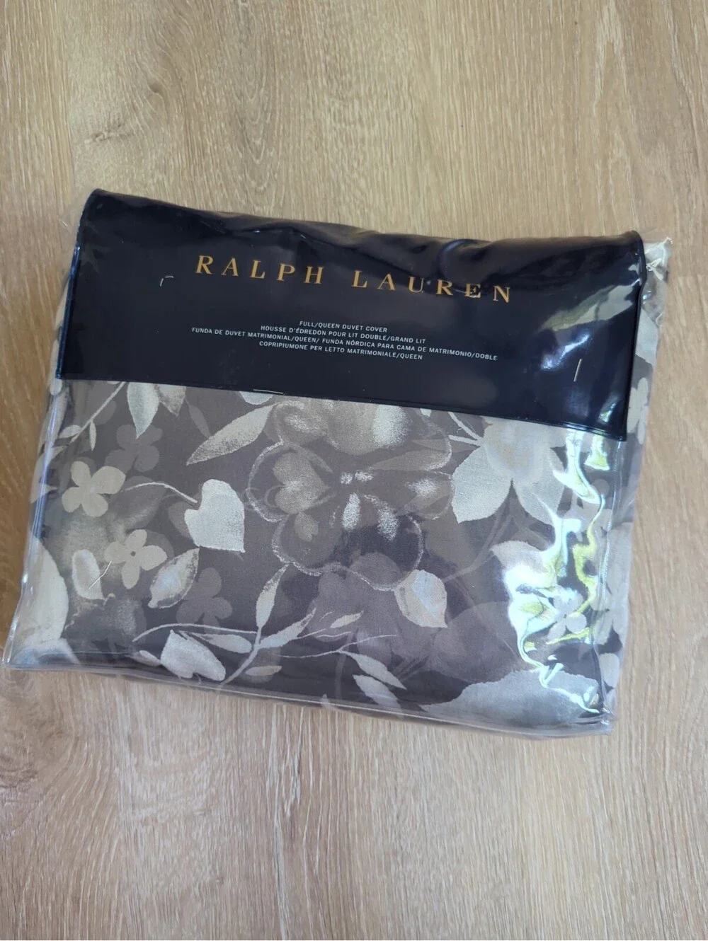 RALPH LAUREN AVERY Full/queen DUVET COVER  CHARCOAL HEATHER  BNIP $500 BEAUTIFUL